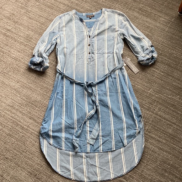 Luxology Long Sleeve Shirt Dress M (10) - Picture 4 of 16